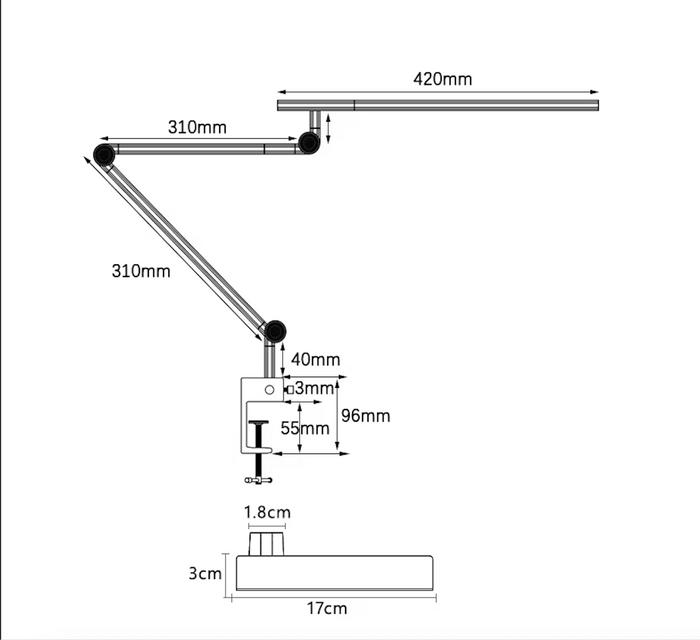 Katie Barnes Portable Desk Light | Interchangeable Clamp and Base