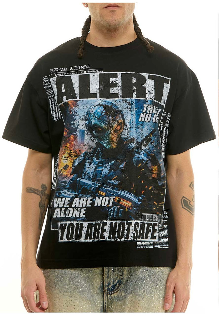 KDNK "ALIEN" RELAXED FIT - KNT098 - BLACK