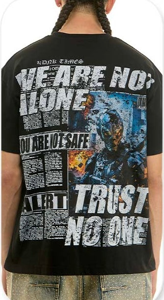 KDNK "ALIEN" RELAXED FIT - KNT098 - BLACK