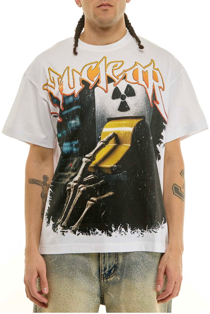 KDNK "NUCLEAR" RELAXED FIT - KNT109 - WHITE