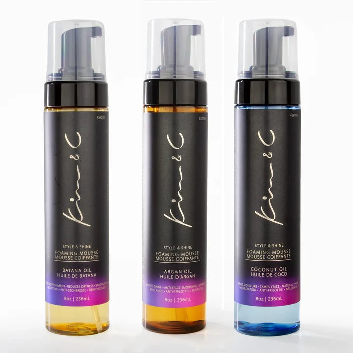 KIM & C Style & Shine Foaming Mousse 8oz
