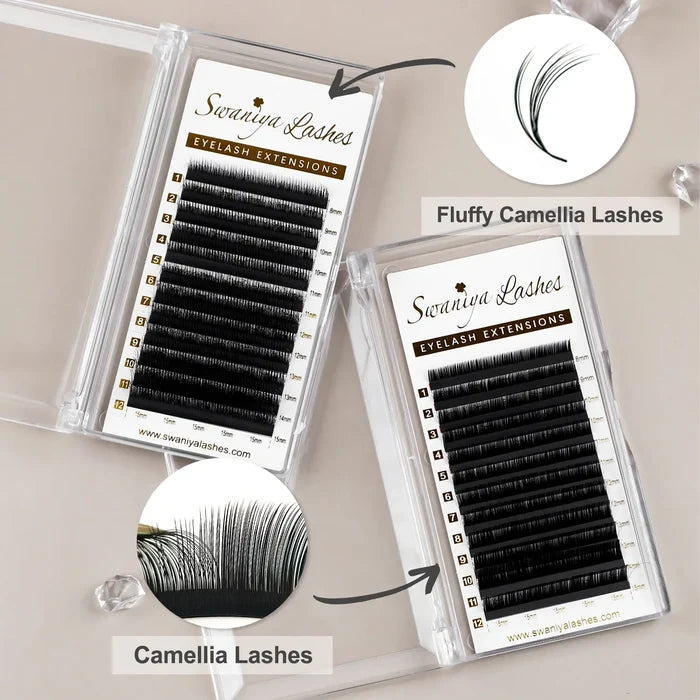 LJ / LB / LD / LC Curl Camellia Lash Extensions| Swaniya Lashes