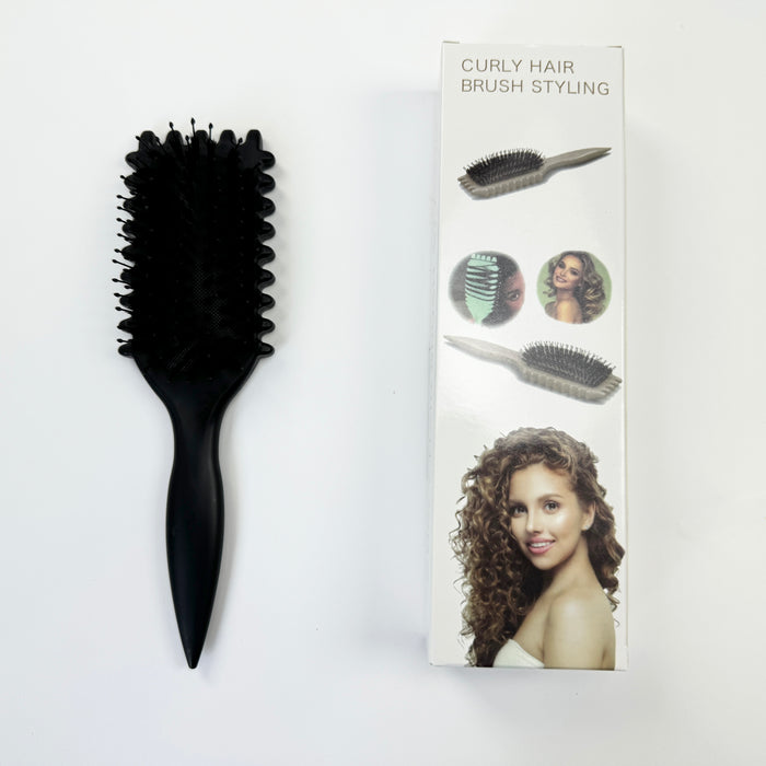 Lady Royal Flexible Boar Bristle Scalp Massage Curling Brush