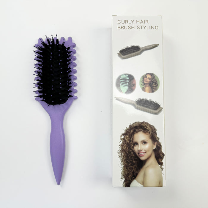 Lady Royal Flexible Boar Bristle Scalp Massage Curling Brush