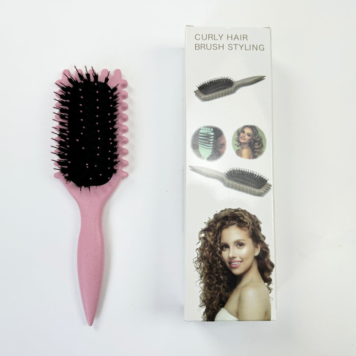 Lady Royal Flexible Boar Bristle Scalp Massage Curling Brush