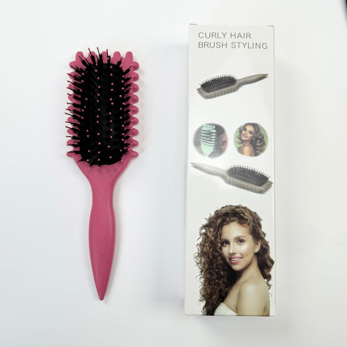 Lady Royal Flexible Boar Bristle Scalp Massage Curling Brush