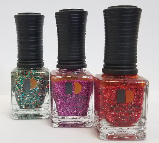 LeChat Dare to Wear Regular Manicure Pedicure Nail Polish  - 3 Glitters Set