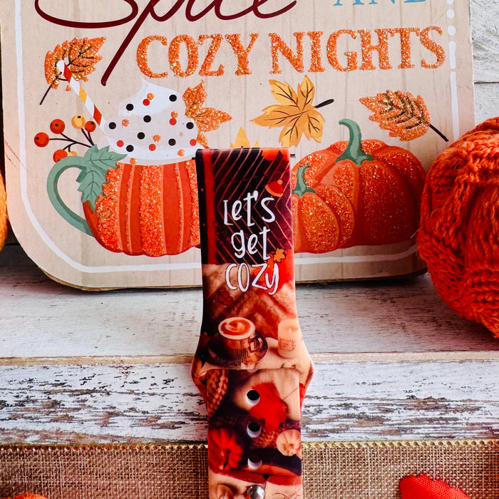 Let's Get Cozy Print Silicone Band For Samsung Watch