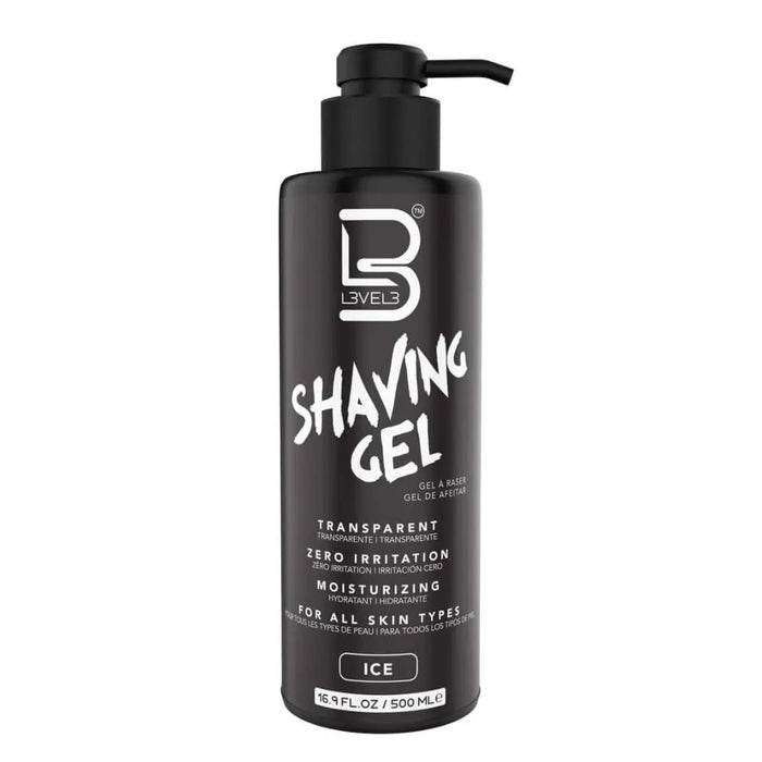 Level 3 Ultra Clear Shaving Gel - Ice - BUYBARBER.COM