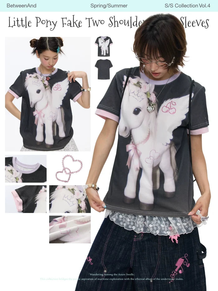 Little pony printed t-shirt