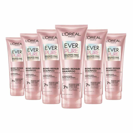 L'Oreal Paris EverPure Sulfate Free Bond Repair Color Care Shampoo 6.8 fl oz - 6 Pack