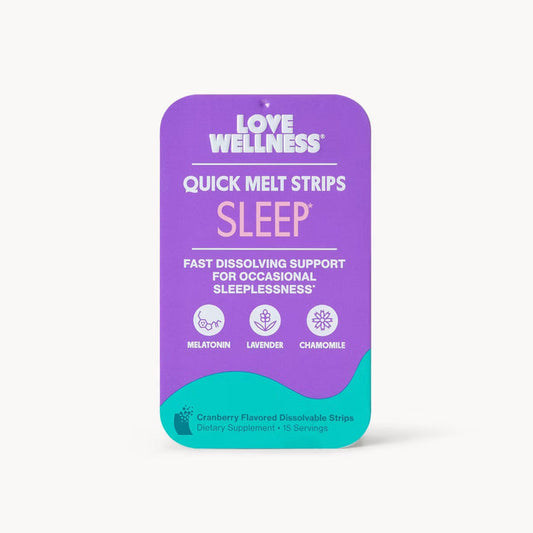 Love Wellness Sleep Quick Melt Strips - Melatonin 5mg - 15 strips