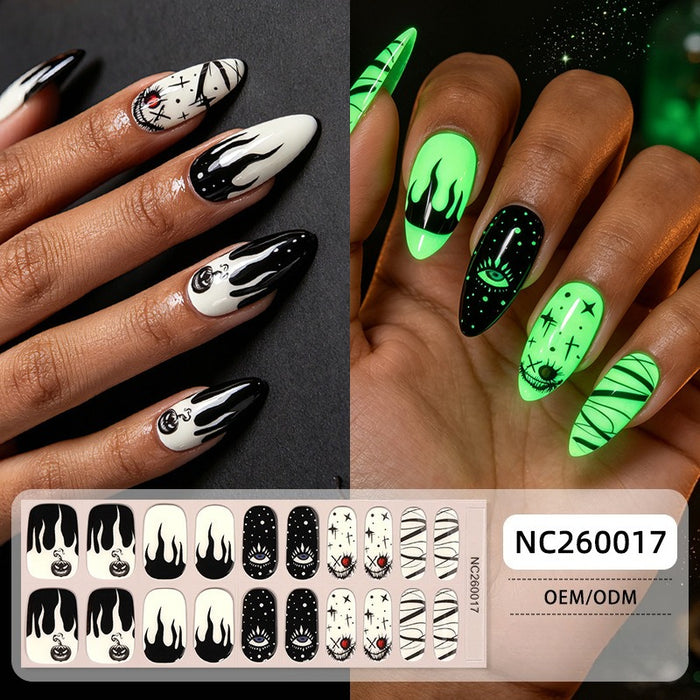 Luminous gel manicure semi-cured nail sticker NC260017