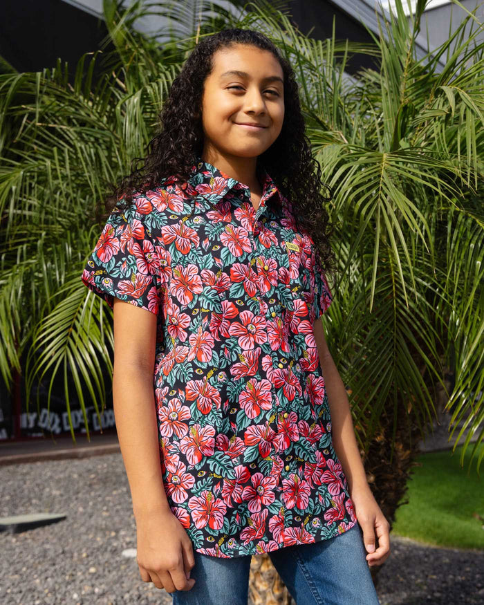 Maka Youth Short Sleeve Party Shirt