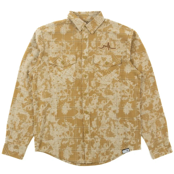 MAKOBI BERTELI ACID PLAID SHIRT - M837 - MOCHA