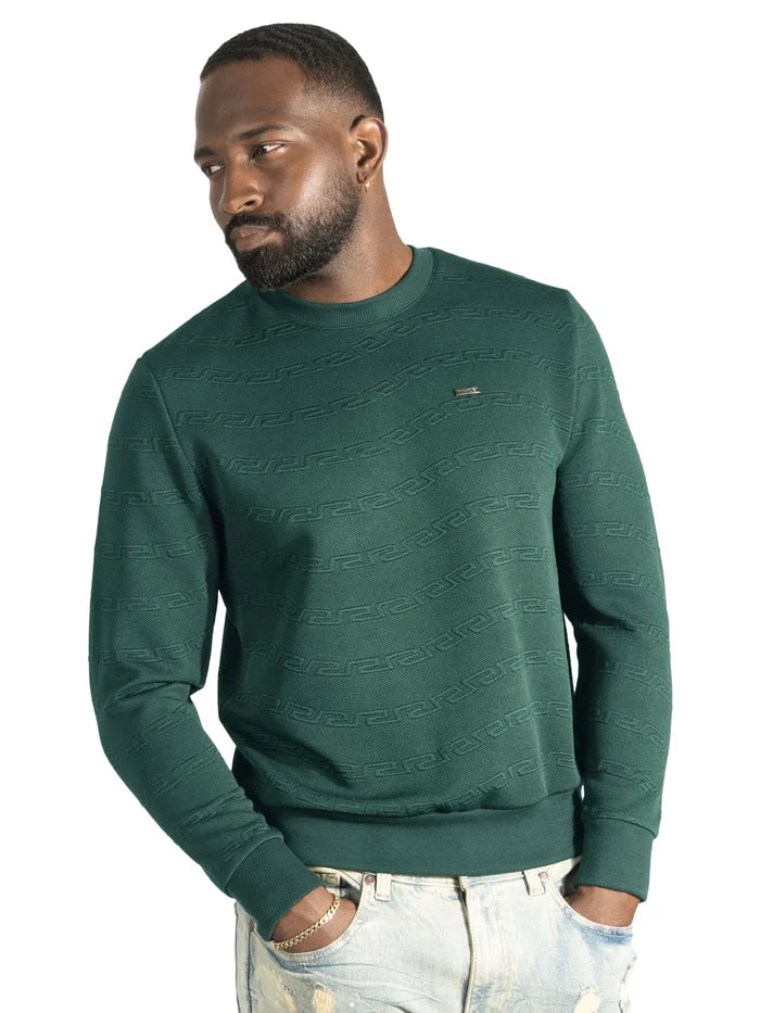 MAKOBI BIANCO CREWNICK SHIRT - M4412 - HUNTER GREEN