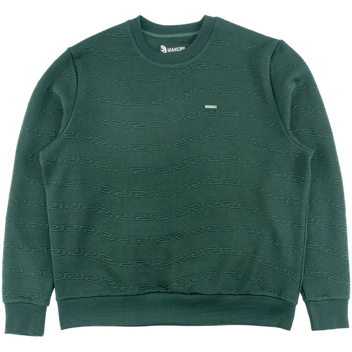 MAKOBI BIANCO CREWNICK SHIRT - M4412 - HUNTER GREEN