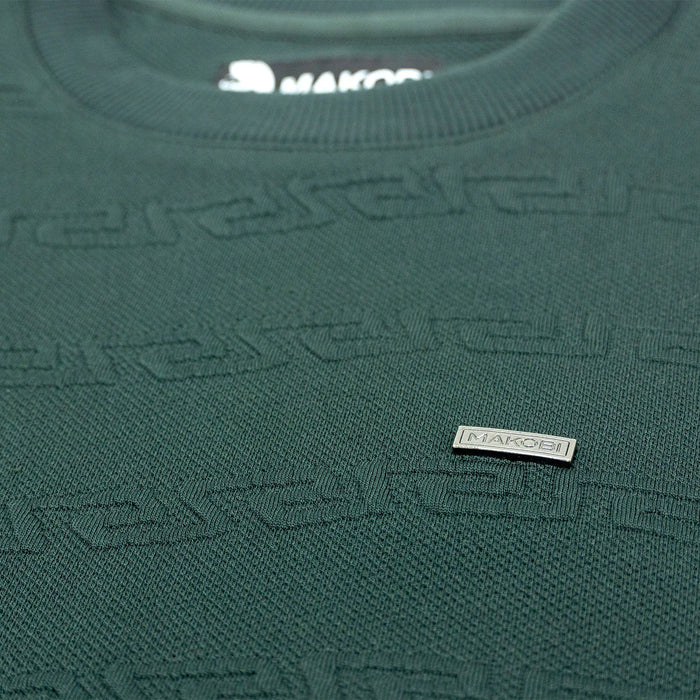 MAKOBI BIANCO CREWNICK SHIRT - M4412 - HUNTER GREEN