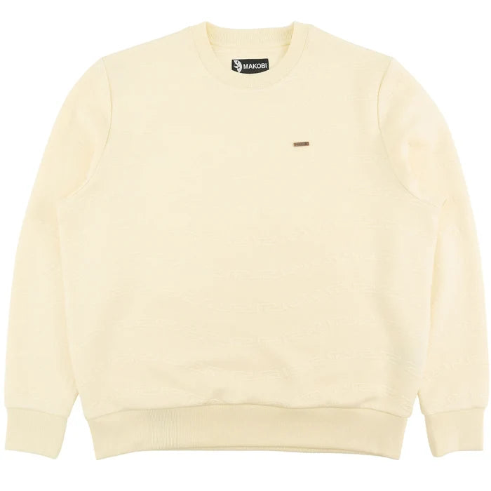 MAKOBI BIANCO CREWNICK SHIRT - M4412 - NATURAL