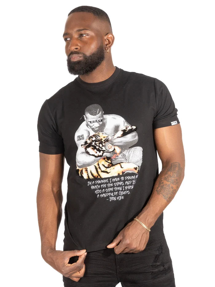 MAKOBI "CHAMPIONE" T-SHIRT - M399 - BLACK