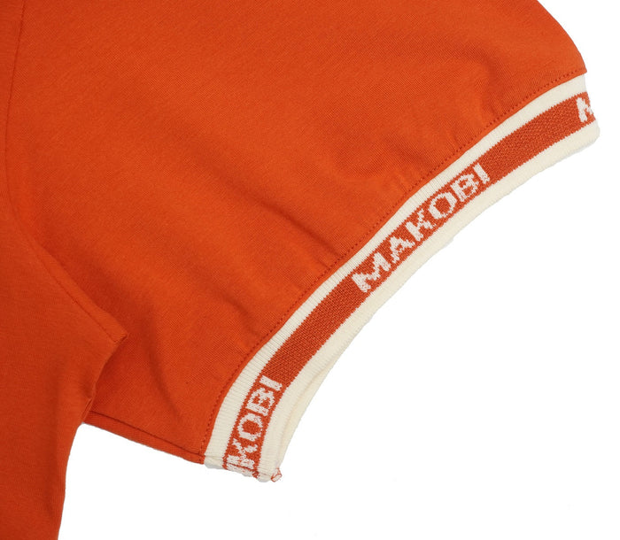 MAKOBI "ESSENTIAL" POLO TEE - M365 - BURNT ORANGE