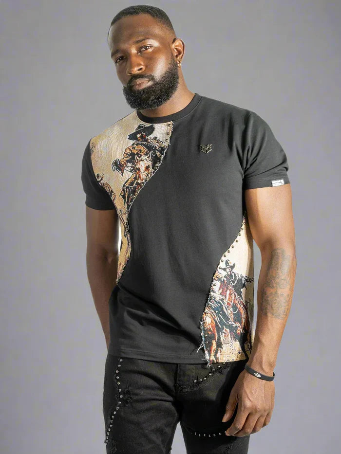 MAKOBI "FERDONI" T-SHIRT - M374 - BLACK