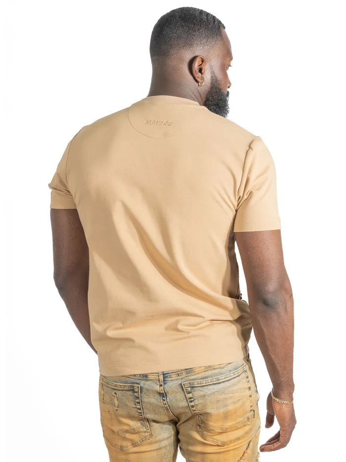 MAKOBI "FERDONI" T-SHIRT - M374 - KHAKI