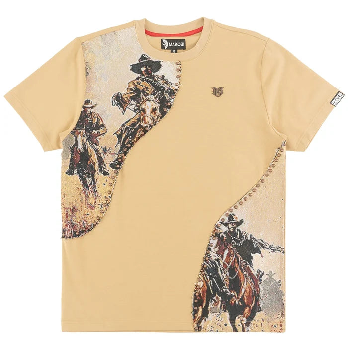 MAKOBI "FERDONI" T-SHIRT - M374 - KHAKI