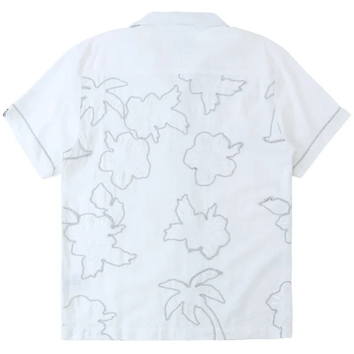 MAKOBI LEVONIA LINEN SHIRT & SHORT SET - M822SET - WHITE