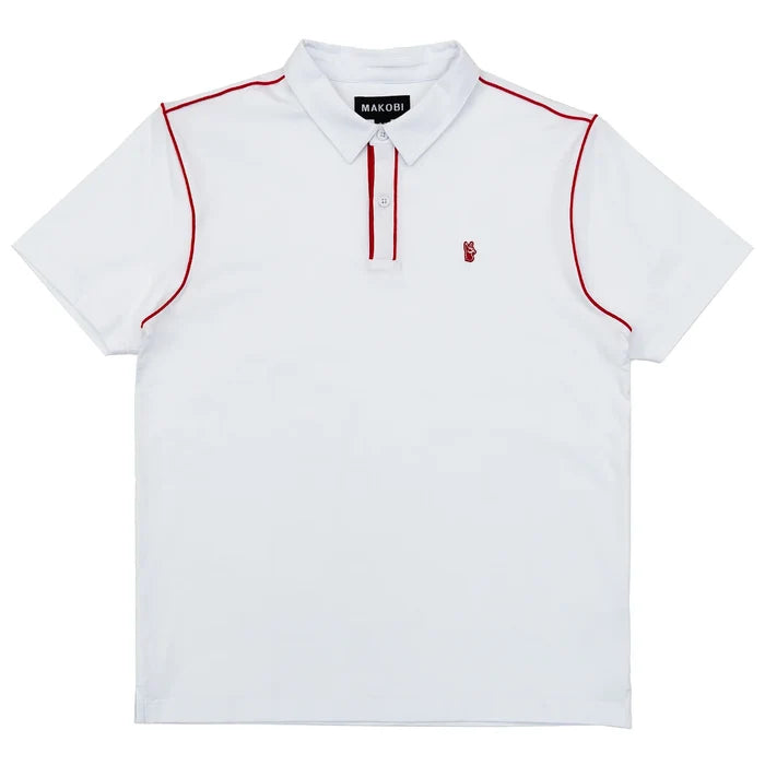 MAKOBI RICCI CORE POLO TEE - M344 - WHITE