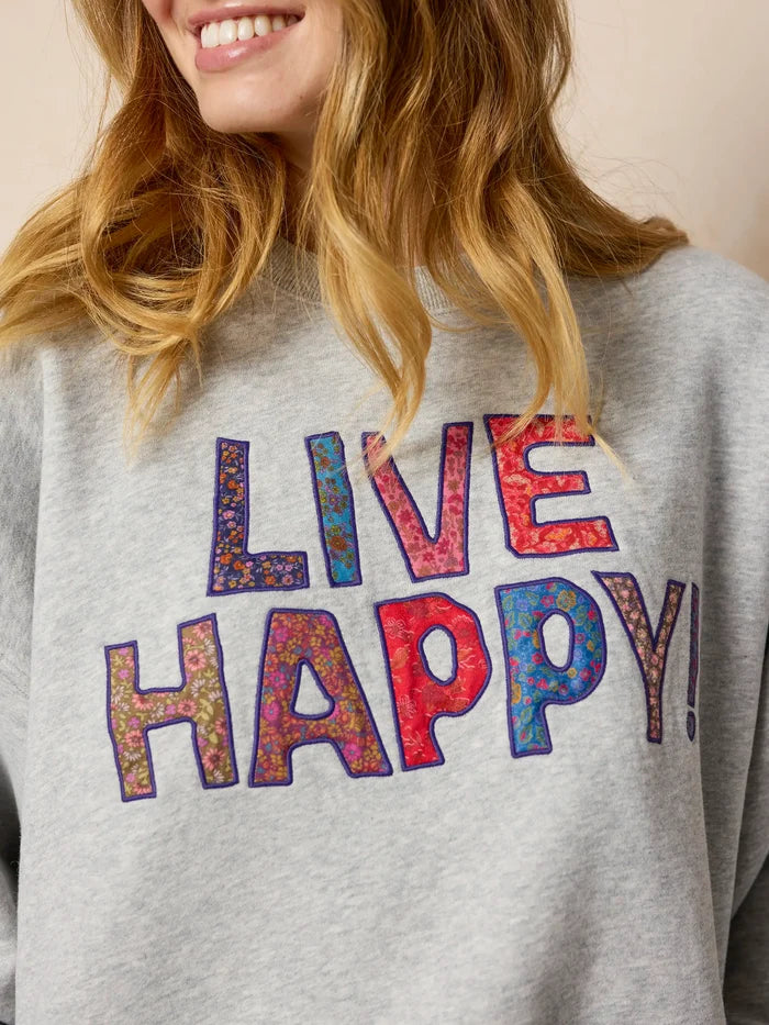 Marlowe Applique Sweatshirt - Live Happy-view 2