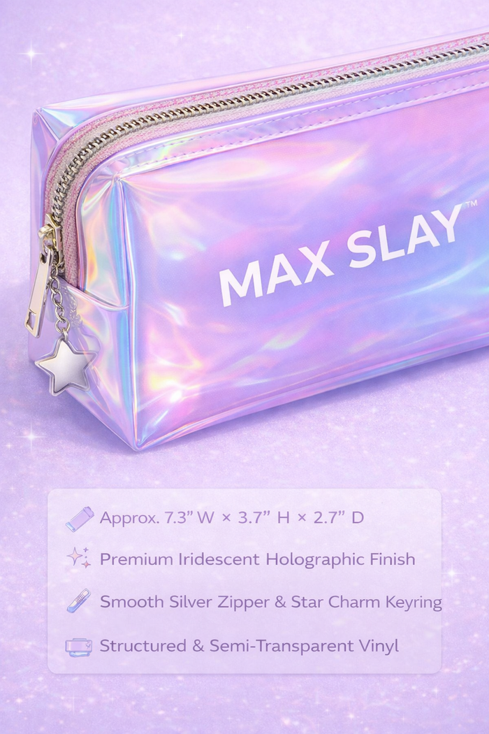 MAX SLAY™ Holographic Braid & Beauty Pouch
