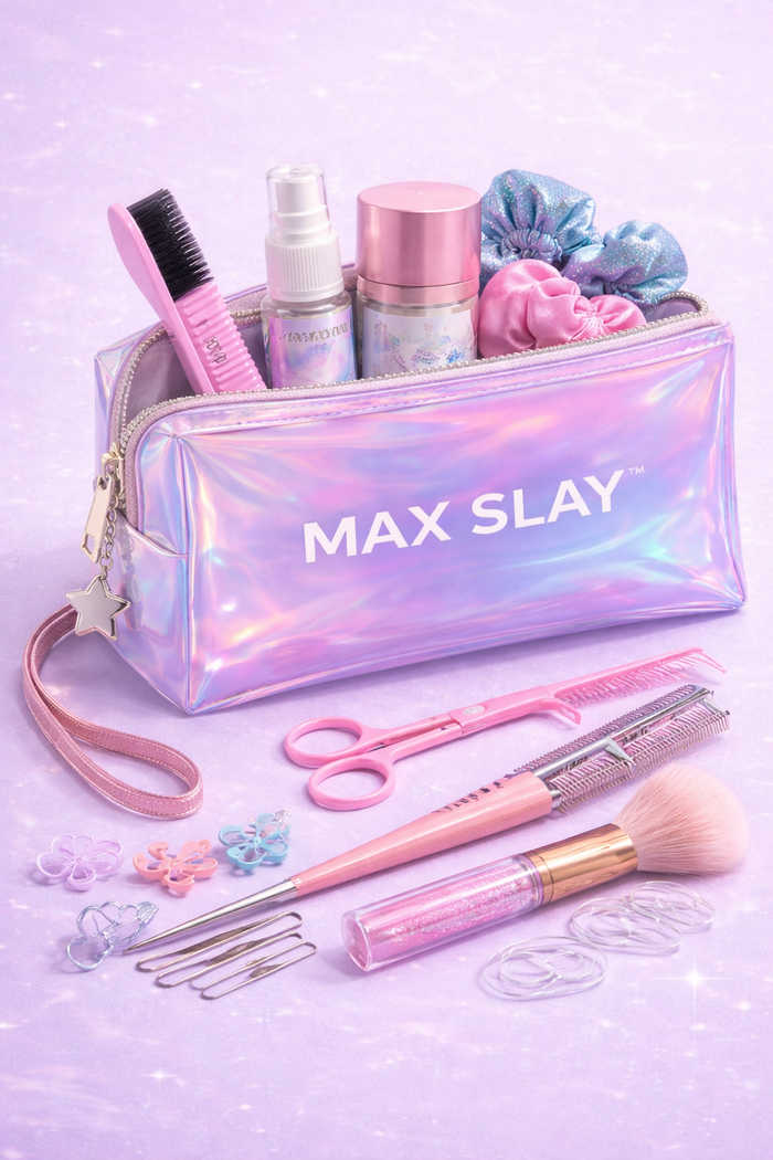 MAX SLAY™ Holographic Braid & Beauty Pouch