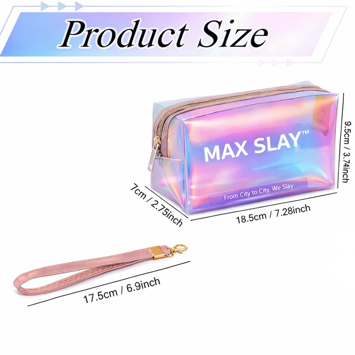 MAX SLAY™ Holographic Braid & Beauty Pouch