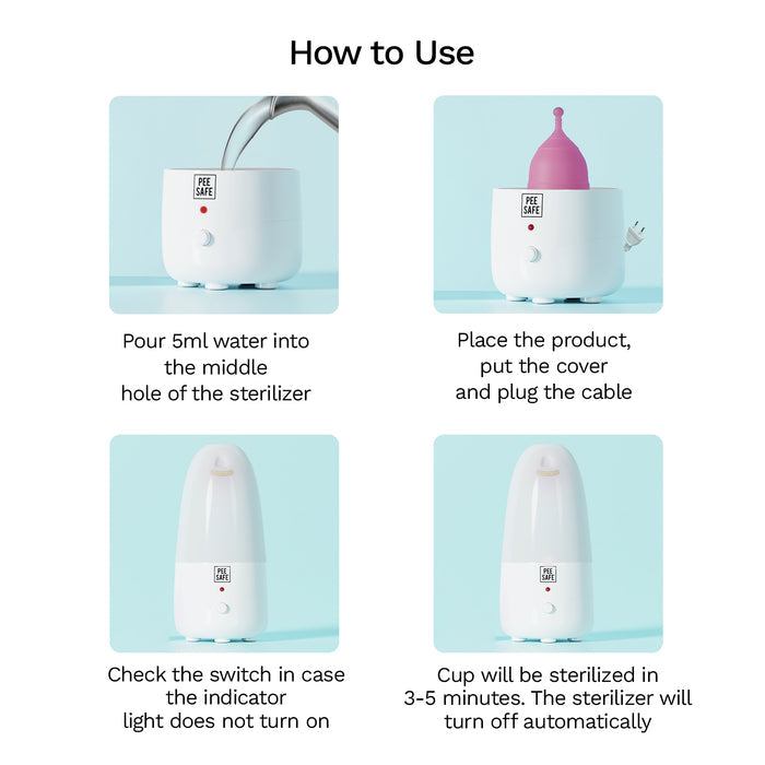 Pee Safe Menstrual Cup Steam Sterilizer - BDL