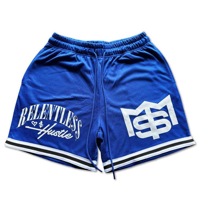 MILLION DOLLA MOTIVE BASKETBALL SHORT - RELENTLESS HUSTLE - ROYAL BLUE