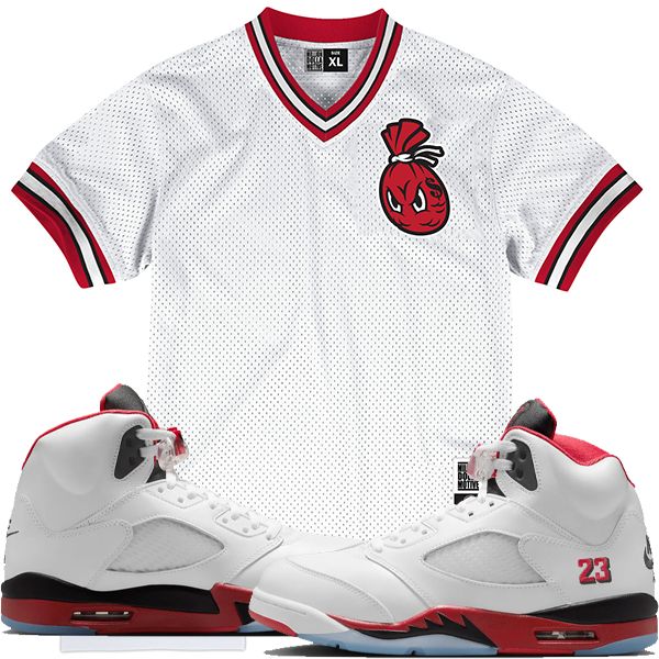 MILLION DOLLA MOTIVE JERSEY - MONEY BAG - WHITE