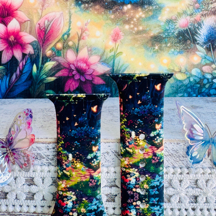 Mystic Garden Print Silicone Band For Apple Watch â Mystic Garden â Silicone Band for Apple Watch â¨ Step into the shimmer.