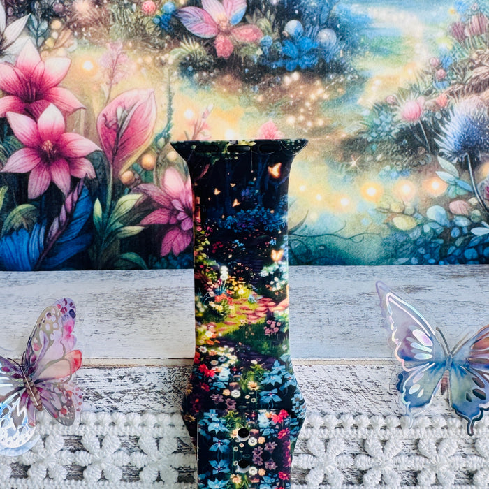 Mystic Garden Print Silicone Band For Apple Watch â Mystic Garden â Silicone Band for Apple Watch â¨ Step into the shimmer.