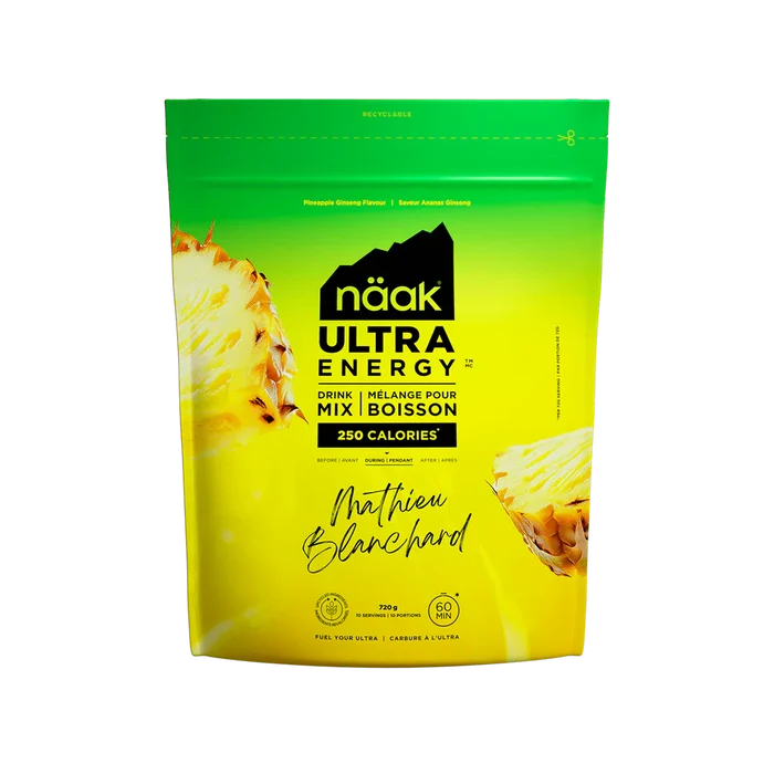 NAAK ULTRA ENERGY DRINK MIX PINEAPLE GINSENG 720G