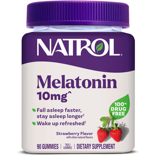 Natrol Melatonin 10mg Sleep Aid Gummies - Strawberry - 90ct Tub