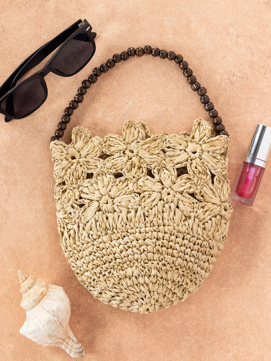Natural Floral Handbag-view 1