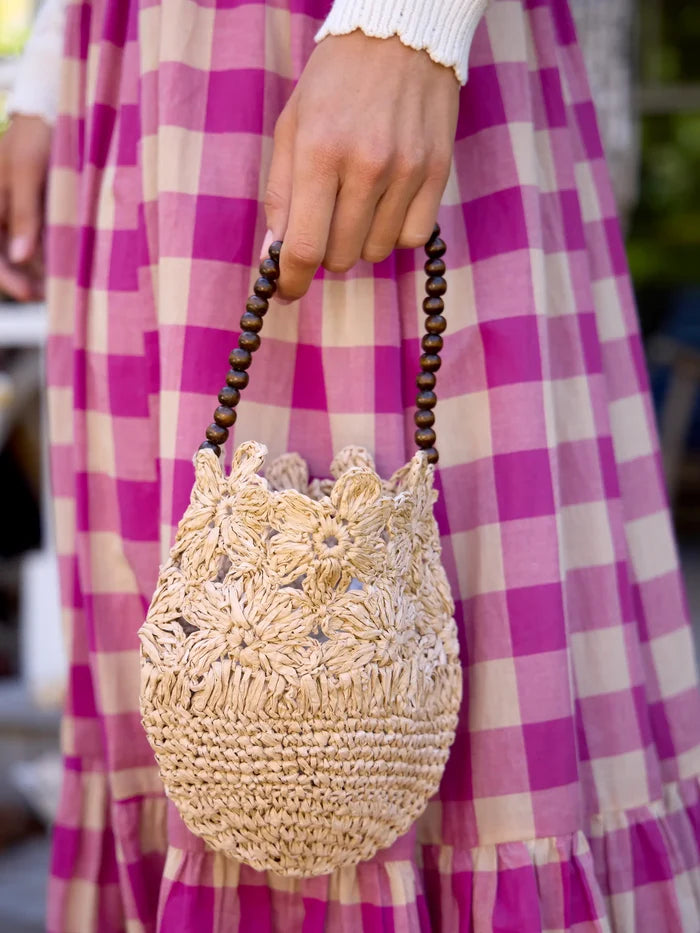 Natural Floral Handbag-view 2