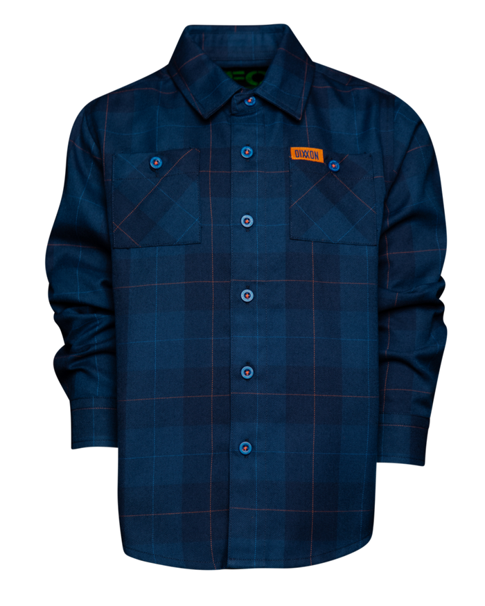 Neverending Navy Youth Flannel