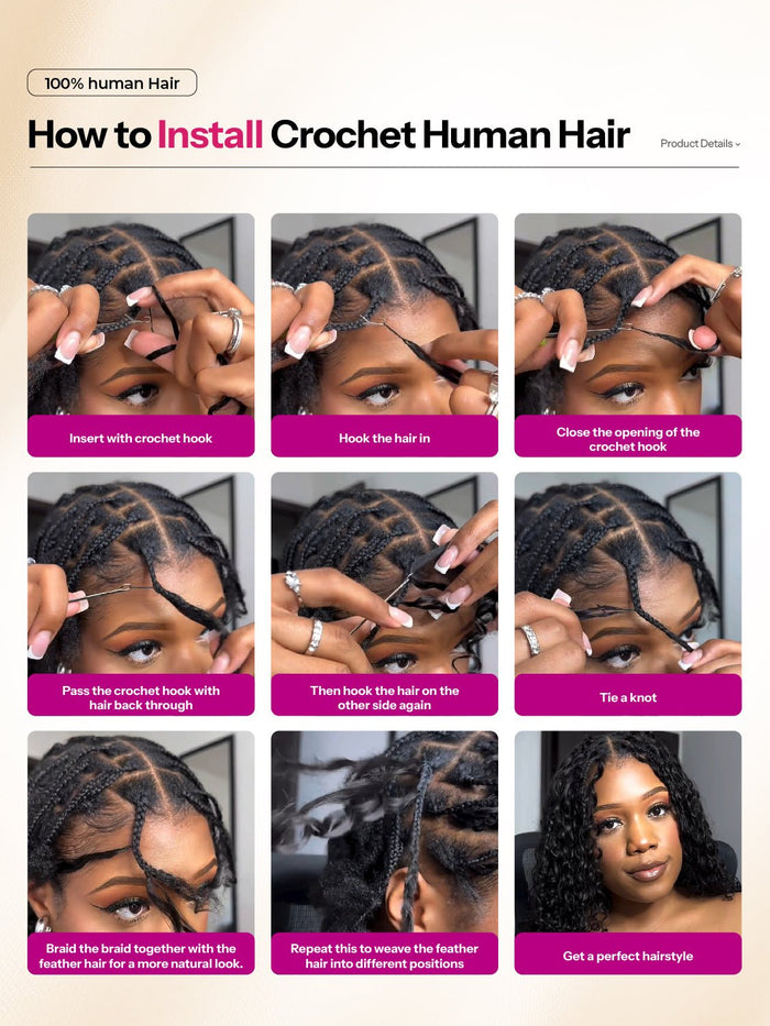 Newmiss 14" Deep Wave Crochet Human Hair - Machine Made Curly Braiding Hair for Black Women - newmiss hair