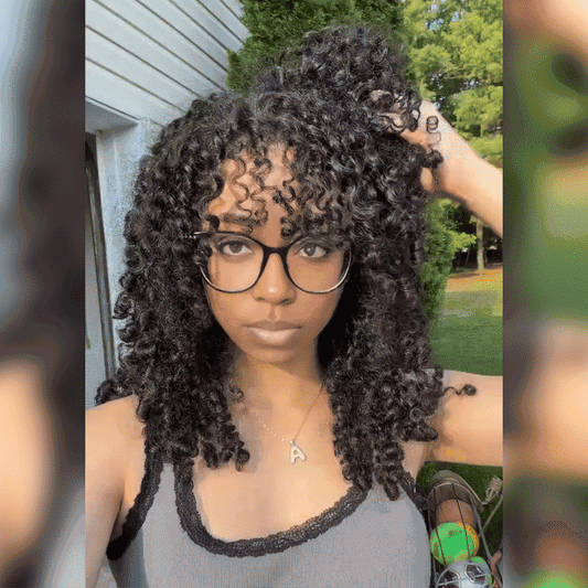 Newmiss Deep Wave Bulk Human Hair For Braiding Natural Black