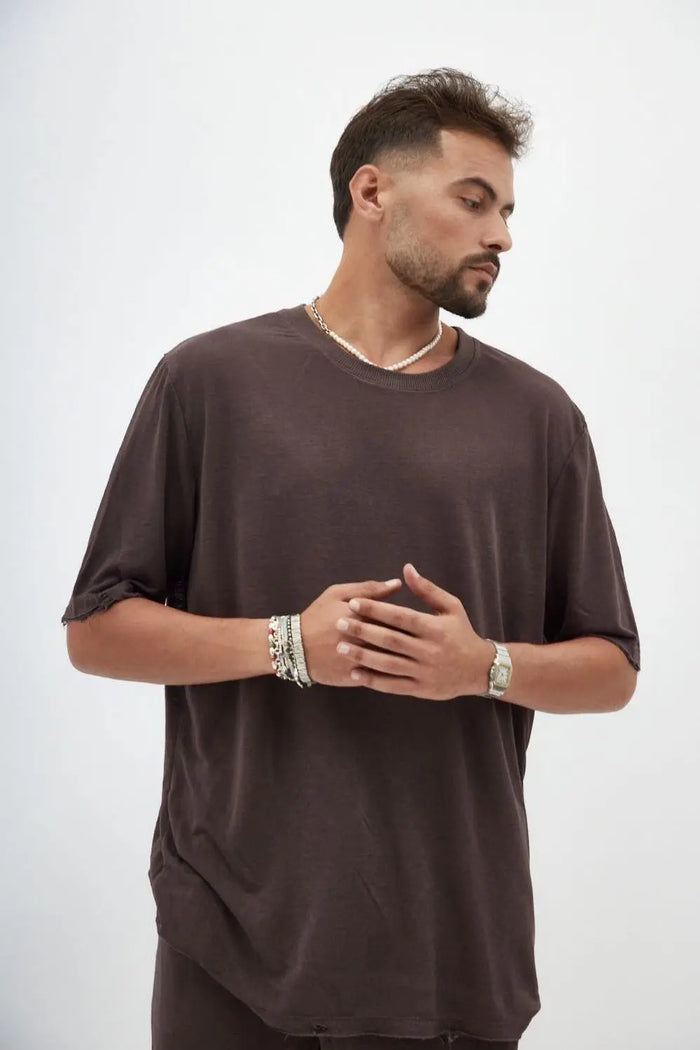 TFU TFU Soft Essential Tee – Brown TFU-TFU shop