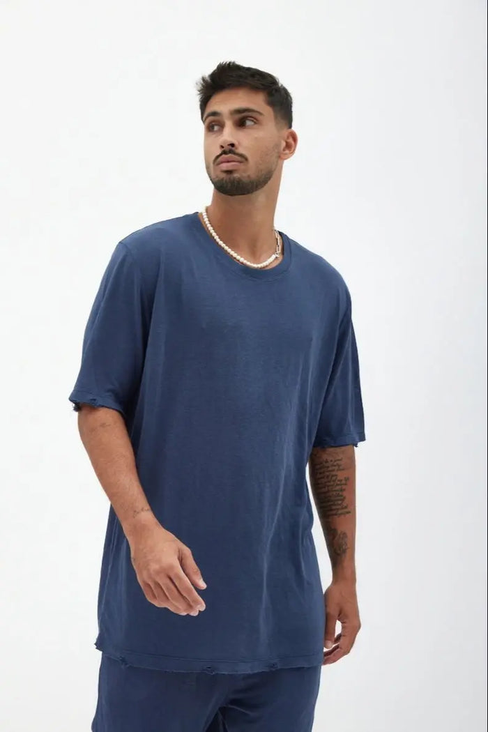 TFU TFU Soft Essential Tee – Navy blue TFU-TFU shop