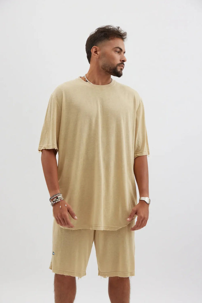 TFU TFU Soft Essential Tee – Stone TFU-TFU shop