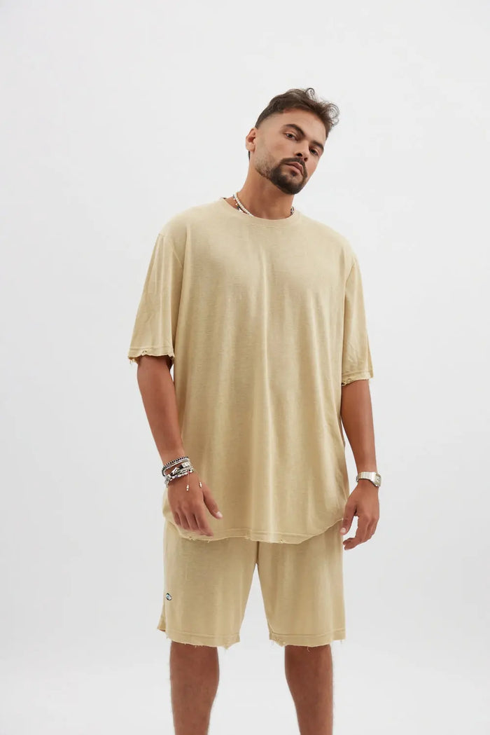 TFU TFU Soft Essential Tee – Stone TFU-TFU shop